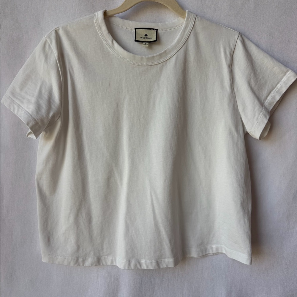 Tuckernuck White Parker Classic Fit Tee Size Medium - Picture 3 of 5
